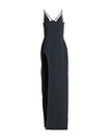 DAVID KOMA DAVID KOMA WOMAN MAXI DRESS BLACK SIZE 8 ACETATE, VISCOSE, ELASTANE