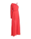 OLLA PARÈG OLLA PARÉG WOMAN MAXI DRESS RED SIZE 6 POLYESTER, VISCOSE