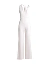 Relish Woman Jumpsuit Ivory Size 10 Polyester, Elastane In White