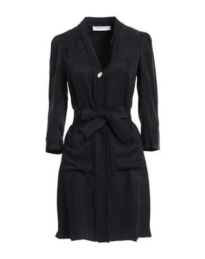 Emma & Gaia Woman Mini Dress Black Size 6 Cupro, Viscose