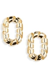 Rabanne Extralarge Link Twist Earrings In Gold