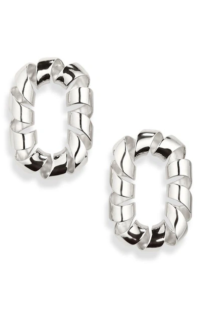 RABANNE EXTRALARGE LINK TWIST EARRINGS