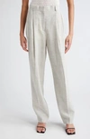 TOTÊME PLEAT FRONT TAILORED TROUSERS