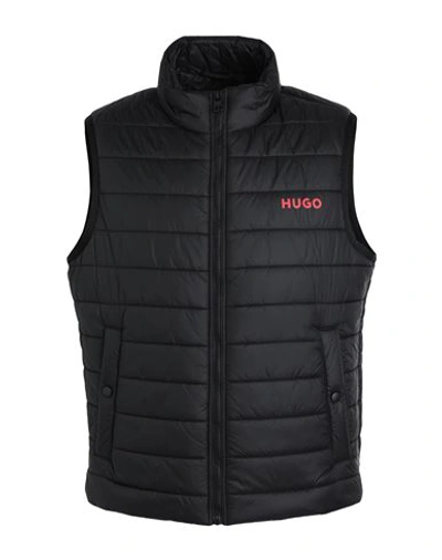 Hugo Man Down Jacket Black Size L Recycled Polyamide