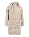 CANALI CANALI MAN OVERCOAT & TRENCH COAT BEIGE SIZE 48 COTTON, POLYESTER, POLYAMIDE