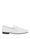 BY FAR BY FAR WOMAN LOAFERS WHITE SIZE 8 SOFT LEATHER