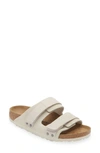 Birkenstock Men's Uji Suede Sandals In Antique White