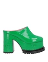 Haus Of Honey Woman Mules & Clogs Green Size 8 Soft Leather