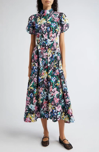 3.1 Phillip Lim / フィリップ リム Flowerworks Tulip-print Maxi Dress In Black Multi