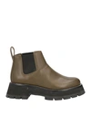 3.1 PHILLIP LIM / フィリップ リム 3.1 PHILLIP LIM WOMAN ANKLE BOOTS MILITARY GREEN SIZE 7 LEATHER
