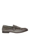 DOUCAL'S DOUCAL'S MAN LOAFERS GREY SIZE 7.5 LEATHER