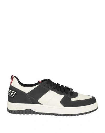 Hugo Boss Hugo Man Sneakers Black Size 9 Leather, Textile Fibers