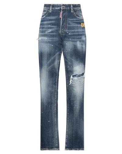 Dsquared2 Woman Jeans Blue Size 2 Cotton, Elastane