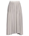 Fabiana Filippi Woman Maxi Skirt Dove Grey Size 8 Polyester In Grey