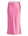 Jacquemus Logo-plaque Strap-detail Skirt In Pink