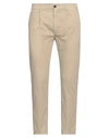 Department 5 Man Pants Camel Size 32 Cotton, Elastane In Beige