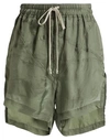 Rick Owens Woman Shorts & Bermuda Shorts Military Green Size 2 Cupro