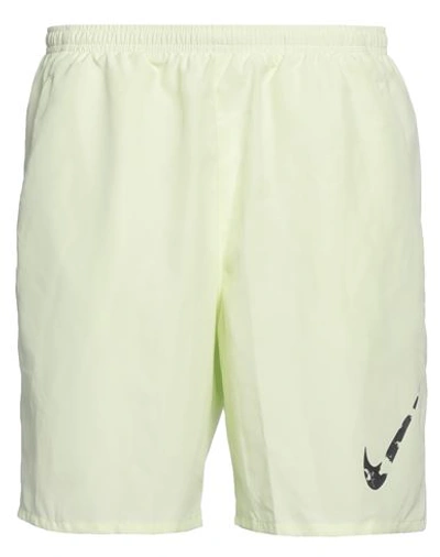 Nike Man Shorts & Bermuda Shorts Light Yellow Size Xl Polyester