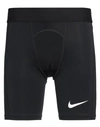 Nike Man Leggings Black Size M Polyester, Elastane