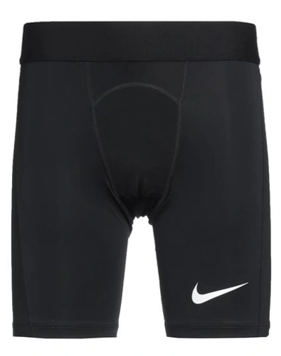 Nike Man Leggings Black Size M Polyester, Elastane