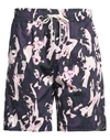 Grifoni Man Shorts & Bermuda Shorts Plum Size 30 Cotton, Elastane In Purple