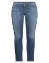 CAMBIO CAMBIO WOMAN JEANS BLUE SIZE 16 COTTON, ELASTOMULTIESTER, ELASTANE