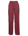 Souvenir Woman Pants Red Size M Polyester, Viscose, Elastane In Red