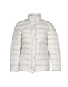 Peprai Woman Down Jacket White Size Xl Polyester In White