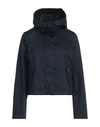Woolrich Woman Jacket Midnight Blue Size L Cotton In Blue