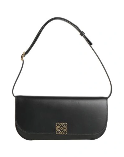 Loewe Woman Handbag Black Size - Calfskin In Dark Khaki Green