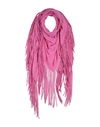 Snobby Sheep Woman Scarf Fuchsia Size - Cotton, Silk In Pink