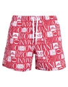 Emporio Armani Man Swim Trunks Red Size 38 Polyester