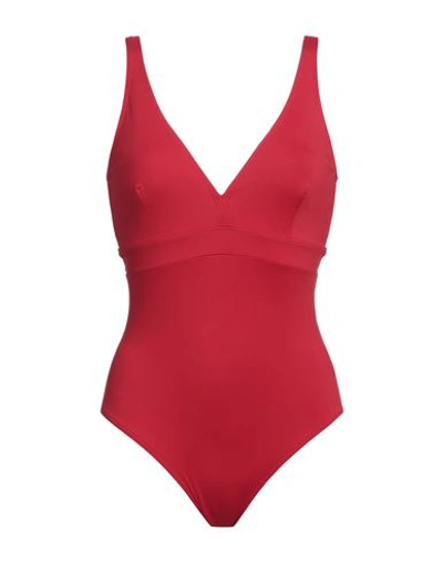 Dnud Woman One-piece Swimsuit Tomato Red Size 8 Polyamide, Elastane