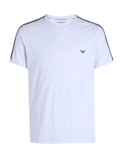 Emporio Armani Men's Knit T-shirt Man Undershirt White Size L Cotton, Elastane