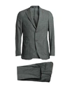 Breras Milano Man Suit Military Green Size 38 Linen In Green