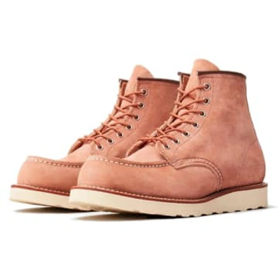 Red Wing Shoes 8208 Heritage Work 6" Moc Toe Boot Dusty Rose In Red