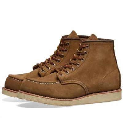 Red Wing Shoes 8881 Heritage Work 6" Moc Toe Boot Olive Mohave In Red