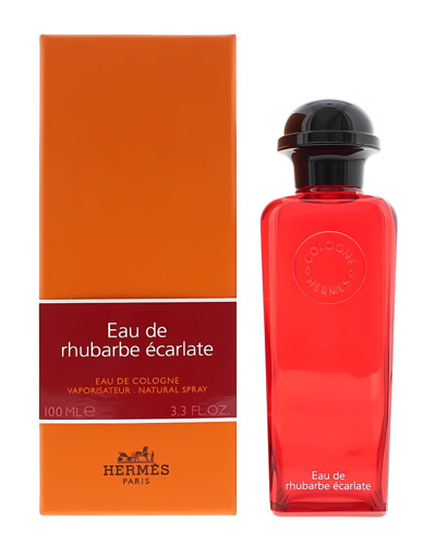 Hermes Hermès Unisex 3.4oz Eau De Rhubarbe Ecarlate Edc Spray In White