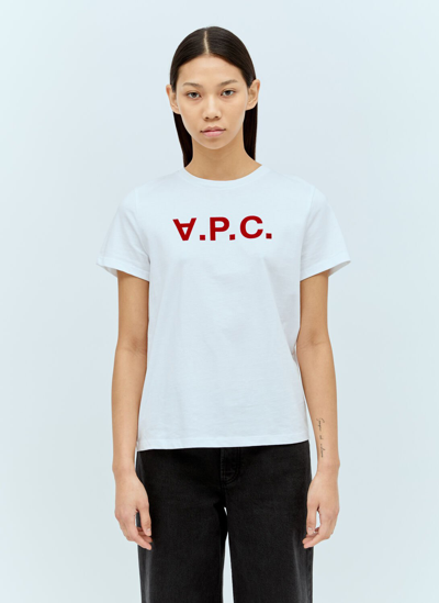 Apc Logo Applique T-shirt In White