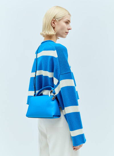 Jw Anderson Small Jwa Corner Bag - Leather Bag In Blue