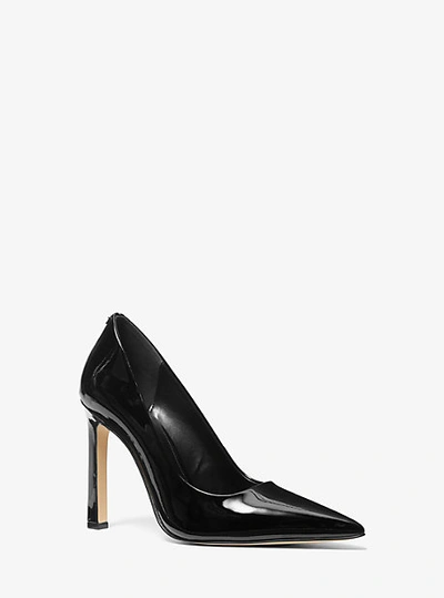 Michael Kors Amara Patent Leather Pump In Black