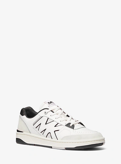 Michael Kors Rebel Leather Sneaker In Black