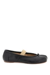 Maison Margiela Lamb Leather Ballerinas With Delicate Instep Strap