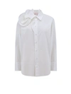 VALENTINO COTTON SHIRT WITH ROSE DETAIL