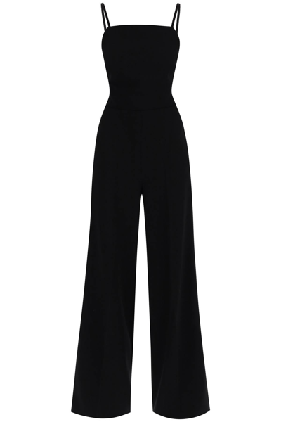 Max Mara Cady Sleeveless Long Jumpsuit In Black