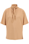 LEMAIRE "FOULARD COLLAR T-SHIRT WITH