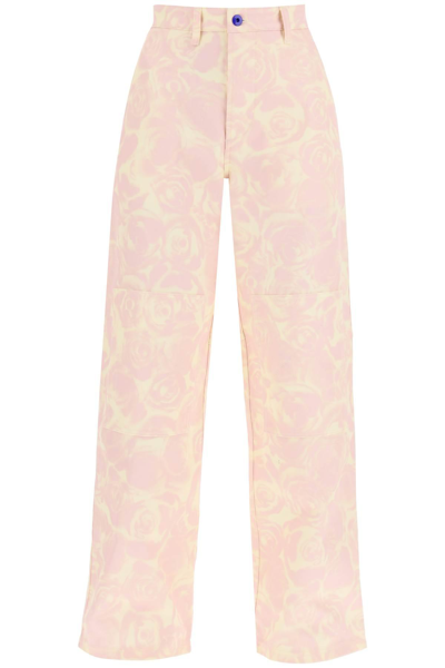 Burberry Knee Detail Trouser In Pink