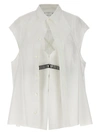 SACAI OVERLAY SHIRT SHIRT, BLOUSE WHITE