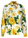 Dolce & Gabbana Floral-print Stretch-cotton Poplin Shirt