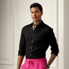 Ralph Lauren Linen Shirt In Black